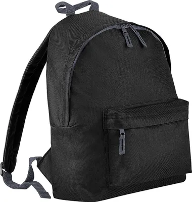 Produktbild von Beechfield Kinder Junior Rucksack (2 Stück/Packung) RW6838 (Einheitsgröße) (Schwarz)
