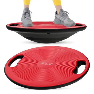 Produktbild von 4FIZJO Balanceplattform 40 cm, PVC, ABS, für Gleichgewicht und Stabilität, rot