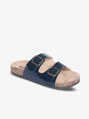 Produktbild von Damen Flip-Flops LEE COOPER lackiert navy blau profiliert 40