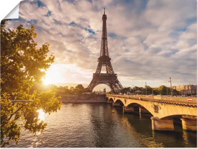 Produktbild von ARTland Poster Paris Eiffelturm II Größe: 60x45 cm