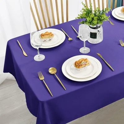 Productafbeelding van Ibenzoa® Tafelkleed, 140 x 240 cm – waterafstotend en vlekbestendig, polyester, geschikt voor binnen- en buitengebruik, gemakkelijk schoon te maken, machinewasbaar