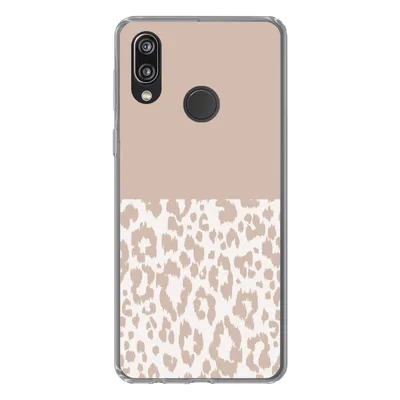 Produktbild von MuchoWow® Handyhülle Schutzhülle Hülle für Huawei P20 Lite (2020) Panther Druck - Rosa - Tiere Silikon Softcase Handy Hülle - Kartenhalter