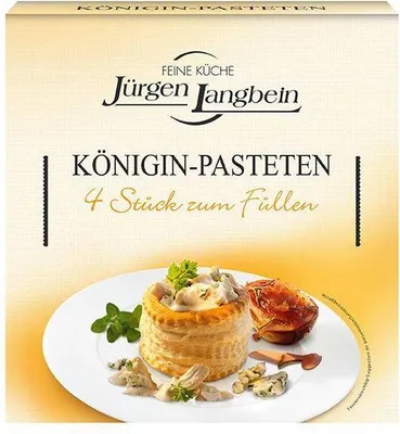 Produktbild von Jürgen Langbein Königin-Pasteten 4 Stück zum Füllen, 100g - z.B. für Ragout fin