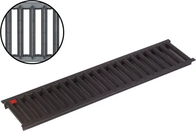 Produktbild von ACO Self® Rost Stegrost Stahl verzinkt pulverbeschichtet 50cm Rinnenrost Entwässerungsrinne Art. Nr. 10306