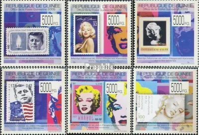 Produktbild von Briefmarken Guinea 2009 Mi 7121-7126 (kompl. Ausgabe) postfrisch J.F. Kennedy & Marilyn Monroe