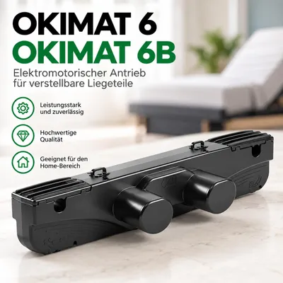 Produktbild von Okin Okimat 6, Motor für elektrisch verstellbare Lattenroste, mit Fernbedienung