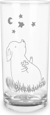Produktbild von Mr. & Mrs. Panda Tumbler Schwein Glück 200 ml - Transparent - Geschenk, Ziele, Lustige Sprüche, Glas, Cocktailglas, Motivation, Wasserglas, Träume, Sterne, Trinkglas