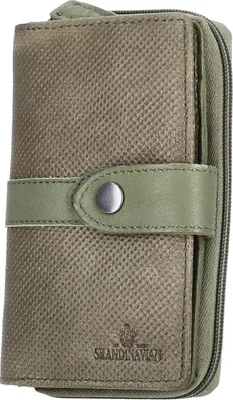 Produktbild von The Skandinavian Brand Damen Leder Geldbörse Green