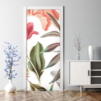 Produktbild von Dekorative Klebefolie selbstklebend Tapete Türposter dekoration Tropische Blätter 70 x 200 cm