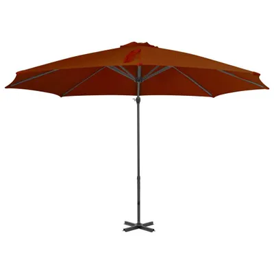 Produktbild von vidaXL Ampelschirm mit Aluminium-Mast 300 cm Terrakotta