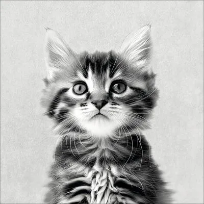 Produktbild von Glasbild Sweet Cat I GLA3039 20x20 cm