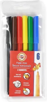 Produktbild von KOH Fasermaler Dschungel 2 mm Spitze 6er PP-Hülle