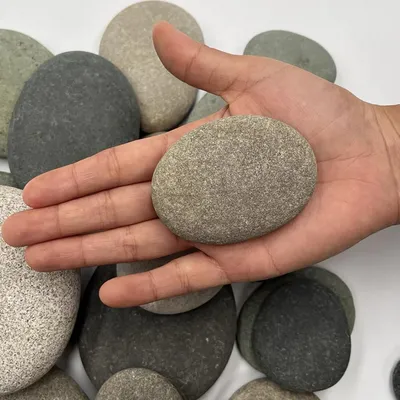 Obrázek produktu pro Sada 12 hladkých přírodních kamenů pro kreativní projekty
