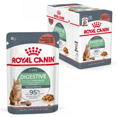 Produktbild von Royal Canin Digest Sensitive 12x85g Nassfutter für ausgewachsene Katzen in Sauce für empfindlichen Verdauungstrakt