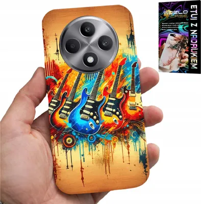 Obrázok produktu pre Púzdro pre telefón Oppo Reno12 F / 12Fs 5G - Motív: Elektrická gitara, rock and roll, metal