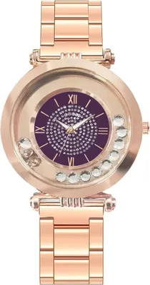 Produktbild von Elegante Damenuhr Delinda in Roségold und Lila – r Stil für jeden Anlass KP33558