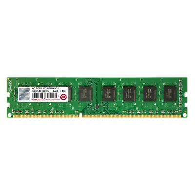 Produktbild von Transcend JetRam JM1333KLN-4G, 4 GB, 2 x 8 GB, DDR3, 1333 MHz, 240-pin DIMM
