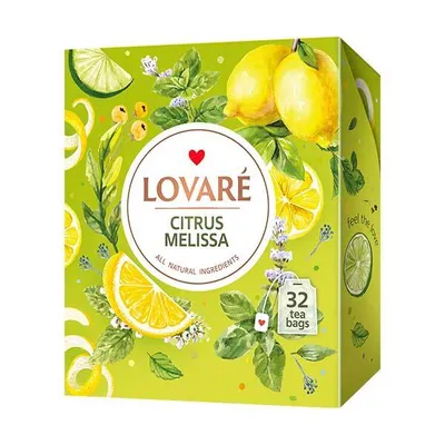 Produktbild von LOVARÉ Citrus Melissa 64g (32 Beutel, grüner Tee)