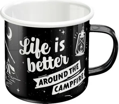 Zdjęcie produktu dla Emaliowany Kubek Life Is Better
