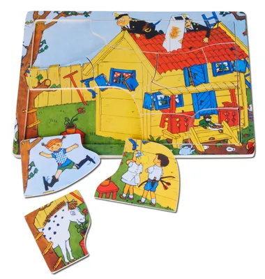 Produktbild von Pippi Langstrumpf Pippi Holzpuzzle, 12 Teile , 44.3741.00
