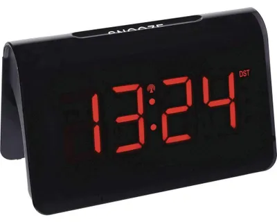 Productafbeelding van Digitale zendergestuurde wekker met grote LED cijfers, alarm met snooze-functie