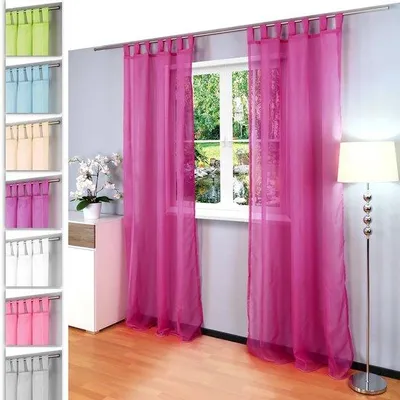 Produktbild von Elegante halbtransparente Gardinen 100% Polyester 245x140cm
