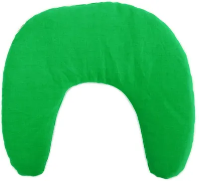 Produktbild von GIRAFFENLAND Leinsamen Nackenhörnchen froschgrün 30x33 - Leinsamenkissen - Nackenkissen - Wärmekissen für Nacken