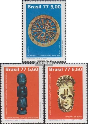 Produktbild von Briefmarken Brasilien 1977 Mi 1578-1580 (kompl.Ausg.) postfrisch Festival afrikanische Kunst