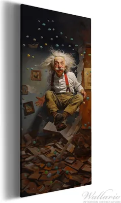 Produktbild von Wallario Premium Leinwandbild Schwerelose Weisheit in Größe 50 x 125 cm