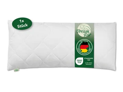 Productafbeelding van Premium steunkussen, 40x80 cm | stevig | DREAMSTAR microvezel hoofdkussen | geschikt voor mensen met allergieën, stevig en gemakkelijk te onderhouden