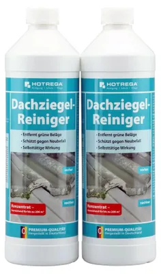 Obrázok produktu pre Čistenie strechy, Čistič na škridle, Koncentrát na čistenie strechy, 2 x 1 Liter