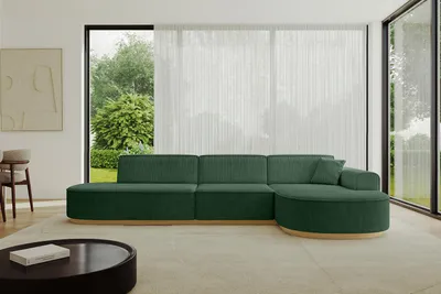 Produktbild von ALTDECOR Ecksofa in L-Form  MARI-L2-v2 - 328x171x83 cm Grün -  Corner Sofa Bett Eckcouch Couch Wohnlandschaft Cauchsofa