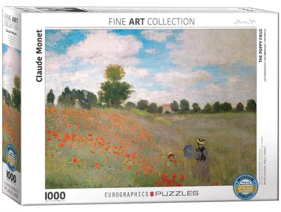 Image de Champ de coquelicots de Claude Monet 1000 pièces