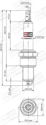 Produktbild von Champion Zündkerzen Zündanlage Cch1255