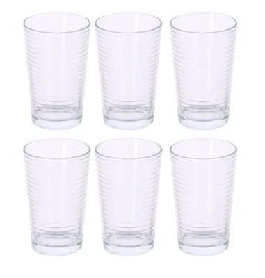 Zdjęcie produktu dla alpina Zestaw szklanek do wody - zestaw szklanek 6 sztuk - przezroczyste, można myć w zmywarce - 220 ml