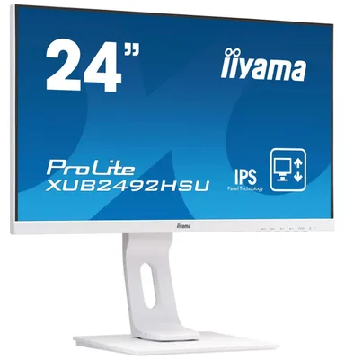 Obrázok produktu pre iiyama ProLite XUB2492HSU-W1, 60,5 cm (23.8"), 1920 x 1080 px, Full HD, LED, 5 ms, Biela
