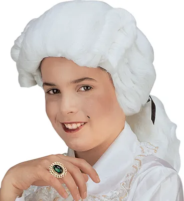 Produktbild von Mozart Perücke Barock Kinderperücke weiß