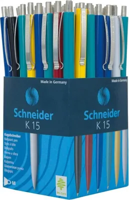 Produktbild von Schneider biros K15 rôzne farby písanie farba modrá, 50 ks.