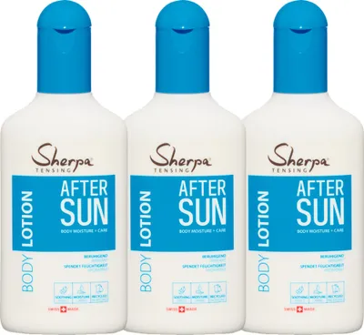 Produktbild von Sherpa Tensing After Sun 3x175ml Körperpflege für lang anhaltende Bräune