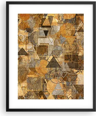 Produktbild von Gerahmtes Poster - Schwarzer Rahmen - Abstraktion modern - 40x50 cm - Wand Bild - Wanddeko - Wandbilder - Kunstposter - Wandposter - Bilderrahmen - Bilder - Kunstdruck - Wandbild - P2BPA40x50-4021