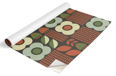Produktbild von Tulup Möbelfolie - Klebefolie Möbel - Selbstklebende Folie 65x130 cm - Möbelfolie Schrank - Folie für Möbel - Möbelfolie Küche - Wasserdicht - Abwaschbar - Selbstklebend - Luftblasenfrei - Blumenfolklore