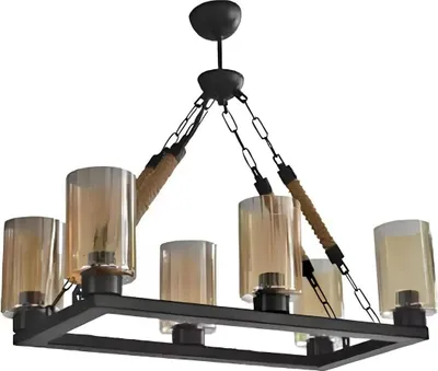 Image de Lustre Lustre de plafond Lampes de plafond Verre noir