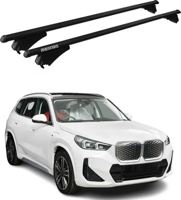 Obrázek produktu pro Základní střešní nosič Menabo pro BMW iX1 U11 2022-2025 75kg hliníková černá 2x
