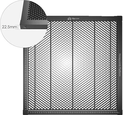 Produktbild von Wabenlaserbett, Stahlkonstruktion, 400 mm Nutzfläche, ALHP10 400x400mm