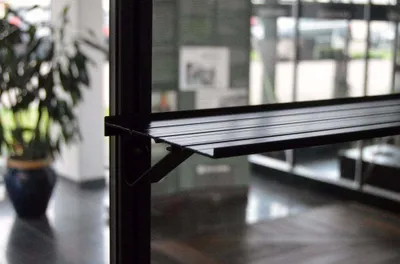 Produktbild von Aluminiumregal JULIANA 150 x 15 cm schwarz