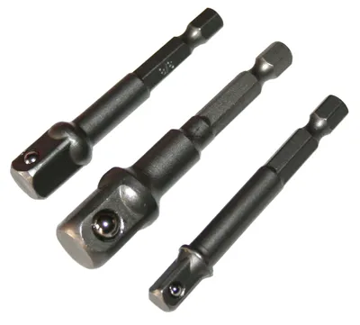 Produktbild von Bohrmaschine Adaptersatz Stecknuss Adapter Stecknusshalter 1/4 3/8 1/2