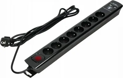 Image de Multiprise OR-AE-13244 - Noir - 8 prises + 2 ports USB - Câble de 3 m