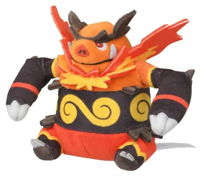 Zdjęcie produktu dla Pluszak Pokemon Flambirex – pluszak Emboar o wysokości 17 cm