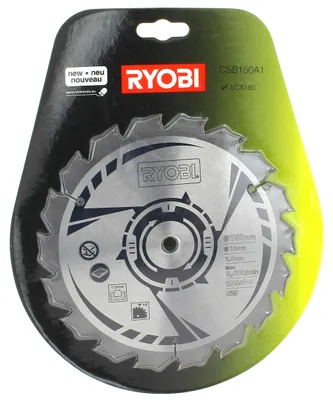 Produktbild von Ryobi CSB150A1 - Kreissägeblatt - 150 mm, Holz, 15 cm, 1 cm, 1,6 mm, RWSL1801M, R18CSP, 1 Stück(e)