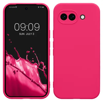 Produktbild von kwmobile Handyhülle für Google Pixel 10a Hülle - weiches Handy Silikon Case - Schutzhülle Cover - Neon Pink